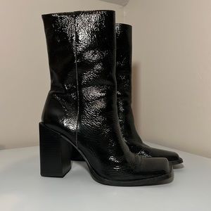 Vintage Luichiny 100% Leather Heeled Boots